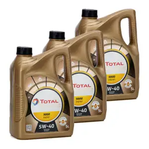 3x 5 Liter TOTAL QUARTZ 9000 ENERGY 5W-40 Motor&ouml;l f&uuml;r BMW LL-01 MB 229.5 229.3
