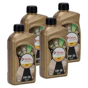 TOTAL QUARTZ 9000 FUTURE NFC 5W-30 Motor&ouml;l 4L 5W30 4 Liter f&uuml;r FORD WSS-M2C913-D