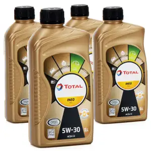 TOTAL QUARTZ INEO ECS 5W-30 Motor&ouml;l PSA B71 2290 Fiat 9.55535-S1 - 4L 4 Liter