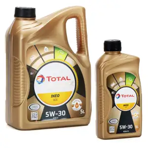 TOTAL QUARTZ INEO ECS 5W-30 Motor&ouml;l PSA B71 2290 Fiat 9.55535-S1 - 6L 6 Liter