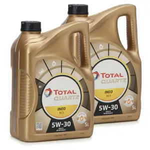 2x 5 Liter TOTAL QUARTZ INEO MC3 5W-30 Motor&ouml;l PSA B71 2297 MB 229.52 BMW LL-04