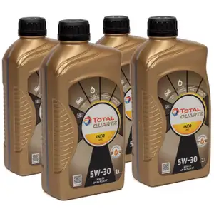 TOTAL QUARTZ INEO MC3 5W-30 Motor&ouml;l PSA B71 2297 MB 229.52 BMW LL-04 4L 4 Liter