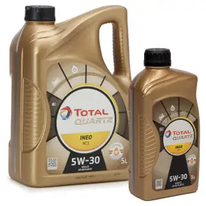 TOTAL QUARTZ INEO MC3 5W-30 Motor&ouml;l PSA B71 2297 MB 229.52 BMW LL-04 6L 6 Liter