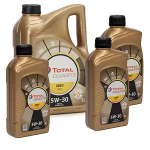 TOTAL QUARTZ INEO MC3 5W-30 Motor&ouml;l PSA B71 2297 MB 229.52 BMW LL-04 8L 8 Liter