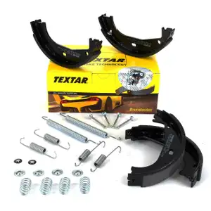 TEXTAR Bremsbacken + Federn Satz f&uuml;r BMW 3er E36 316i 318i 318tds hinten