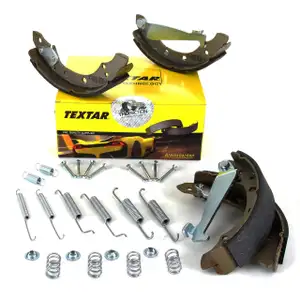 TEXTAR Bremsbacken + Federn Satz f&uuml;r Audi 80 A2 Seat Arosa VW Golf 2 Lupo Polo