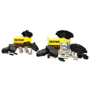 TEXTAR Bremsbel&auml;ge + Wako Mercedes Sprinter 906 VW Crafter 30-35/50 vorne+hinten