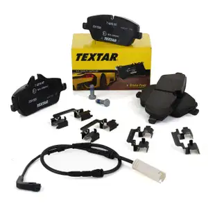 TEXTAR Bremsbel&auml;ge + Warnkontakt f&uuml;r BMW 1er E81 E82 E87 E88 bis 03.2010 vorne