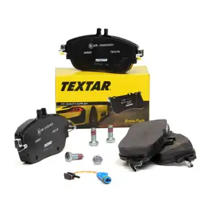 TEXTAR Bremsbel&auml;ge + Wako MERCEDES W176 W246 C117 X117 X156 mit Sportpaket vorne