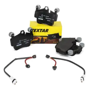 TEXTAR Bremsbel&auml;ge + Wako f&uuml;r PORSCHE 911 (997) + BOXSTER CAYMAN (987) vorne