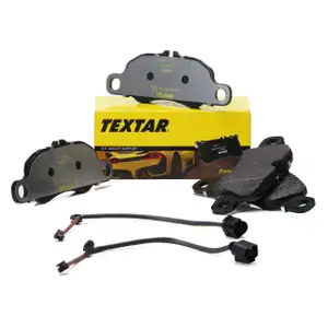 TEXTAR Bremsbel&auml;ge + Warnkontakt PORSCHE 718 Boxster Cayman 982 2.0 vorne