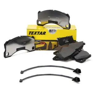 TEXTAR Bremsbel&auml;ge + Warnkontakt PORSCHE MACAN (95B) 3.0 GTS + 3.6 Turbo vorne
