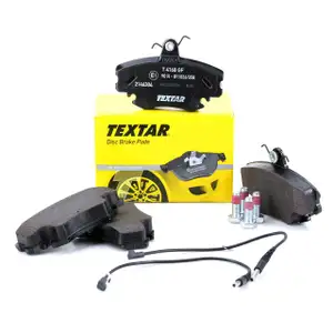 TEXTAR Bremsbel&auml;ge Bremskl&ouml;tze Bremskl&ouml;tze + Wako f&uuml;r Dacia Peugeot Renault vorne