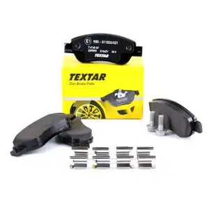 TEXTAR Bremsbel&auml;ge Bremsbelagsatz Citroen C1 f&uuml;r Peugeot 107 Toyota Aygo vorne
