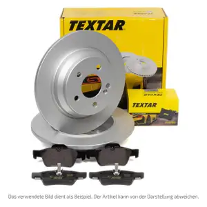 TEXTAR Bremsscheiben + Bel&auml;ge CITROEN C2 C3 I II C4 I 1007 307 PARTNER hinten