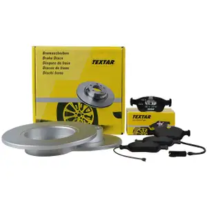 TEXTAR Bremsscheiben + Bel&auml;ge + Wako BMW 3er E36 316i 318i 318tds Z3 E36 vorne