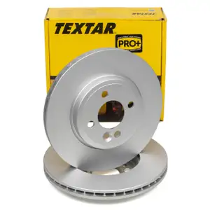 TEXTAR Bremsscheiben Satz f&uuml;r Mini R56 R57 R55 R58 R59 ohne Sportpaket vorne