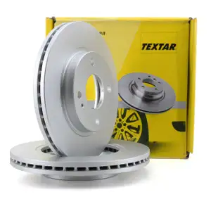 TEXTAR Bremsscheiben Satz f&uuml;r Ford Fiesta VI 1.0-1.6Ti 1.4/1.51.6TDCi vorne