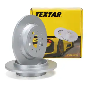 TEXTAR Bremsscheiben Satz f&uuml;r Volvo S60 I S80 I V70 II XC70 Cross Country hinten