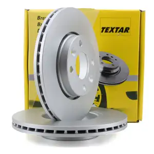 TEXTAR Bremsscheiben Satz f&uuml;r Dacia Renault Clio Logan Megane Modus Thalia vorne