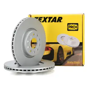 TEXTAR Bremsscheiben Satz f&uuml;r Audi A1 A3 Q3 TT VW Golf 5 6 7 Passat Tiguan vorne