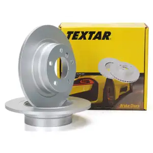 TEXTAR Bremsscheiben Satz f&uuml;r BMW 1er E81 E87 3er E90 E92 ohne M-Technik hinten