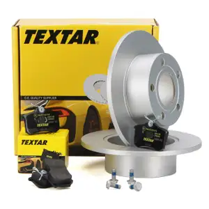 TEXTAR Bremsscheiben + Bremsbel&auml;ge AUDI A6 C5 SKODA SUPERB I VW PASSAT 3B hinten