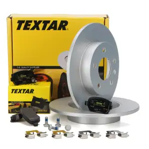 TEXTAR Bremsscheiben + Bel&auml;ge OPEL ASTRA G H CORSA C MERIVA A ZAFIRA A hinten