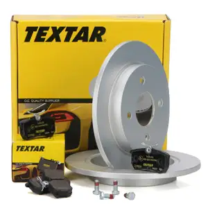 TEXTAR Bremsscheiben + Bel&auml;ge FORD FIESTA V ST150 + FIESTA VI + FOCUS I hinten