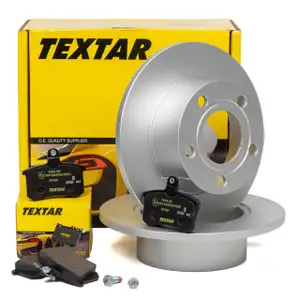 TEXTAR Bremsen Bremsscheiben + Bremsbel&auml;ge AUDI 100 (4A C4) + A6 (4A C4) hinten