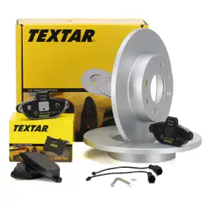 TEXTAR Bremsscheiben + Bel&auml;ge + Wako FIAT 500 (312_) + FORD KA (RU8) 1.2 vorne