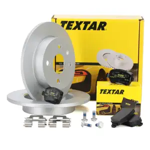TEXTAR Bremsen Bremsscheiben + Bremsbel&auml;ge Set f&uuml;r OPEL ASTRA H 4-Loch hinten
