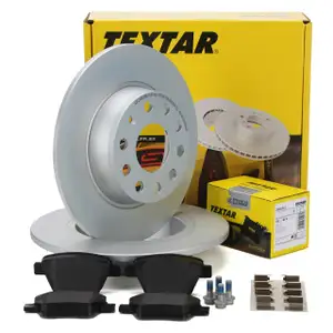 TEXTAR Bremsscheiben + Bremsbel&auml;ge AUDI A1 A3 SEAT SKODA VW GOLF 6 TOURAN hinten
