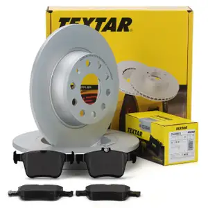 TEXTAR Bremsen Bremsscheiben + Bremsbel&auml;ge f&uuml;r Audi A3 8V VW Golf 7 Polo hinten