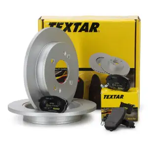 TEXTAR Bremsscheiben + Bremsbel&auml;ge HYUNDAI i10 (PA) KIA PICANTO (SA TA) hinten