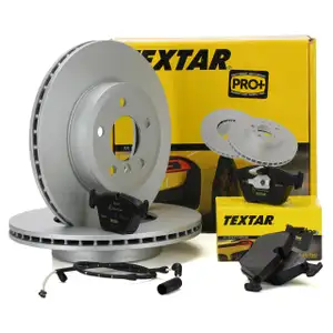 TEXTAR Bremsen Bremsscheiben + Bremsbel&auml;ge + Wako BMW X3 E83 bis 08.2010 vorne