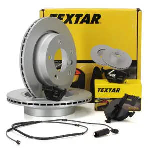 TEXTAR Bremsen Kit Bremsscheiben + Bel&auml;ge + Wako E46 316-323i 318/320d hinten