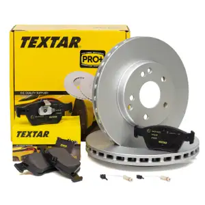 TEXTAR Bremsscheiben + Bel&auml;ge + Wako MERCEDES CLK C208 200 230 + W210 E270CDI vorne