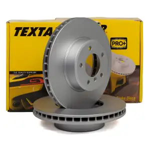 TEXTAR Bremsscheiben Satz f&uuml;r BMW E60 E61 520-530i 520-530d E63 E64 630i vorne