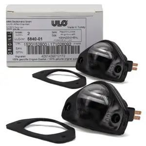 2x ULO Kennzeichenleuchte Nummernschildbeleuchtung f&uuml;r PORSCHE 911 1963-1990