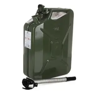 VALPRO Kanister Dieselkanister METALL 20 Liter + Einf&uuml;llstutzen Ausgie&szlig;er DIESEL