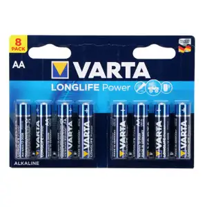 8x VARTA Batterie LONGLIFE POWER Alkaline AA LR6 Mignon 1,5V