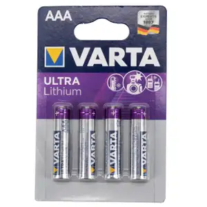 4x VARTA Batterien Batteriesatz ULTRA Lithium AAA Micro 1,5 V
