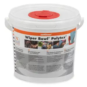 WIPER BOWL Feuchtt&uuml;cher Reinigungst&uuml;cher Putzt&uuml;cher Spendereimer (72 St&uuml;ck)