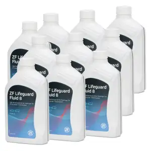 10x 1 Liter ZF PARTS Getriebe&ouml;l Automatikgetriebe&ouml;l LifeGuard FLUID 8 HP