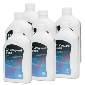 7x 1 Liter ZF PARTS Getriebe&ouml;l Automatikgetriebe&ouml;l LifeGuard FLUID 8 HP