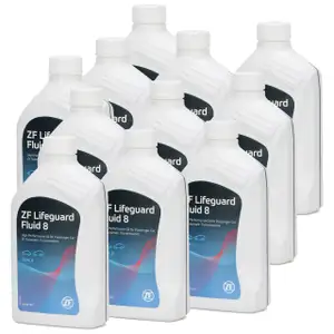11x 1 Liter ZF PARTS Getriebe&ouml;l Automatikgetriebe&ouml;l LifeGuard FLUID 8 HP