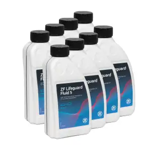 8x 1 Liter ZF PARTS Getriebe&ouml;l Automatikgetriebe&ouml;l LifeGuard FLUID 5 HP