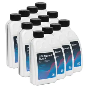 12x 1 Liter ZF PARTS Getriebe&ouml;l Automatikgetriebe&ouml;l LifeGuard FLUID 5 HP