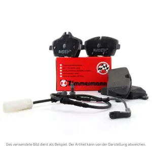 ZIMMERMANN Bremsbel&auml;ge Bremskl&ouml;tze + Wako f&uuml;r Mini R56 R57 R55 bis 08.2010 hinten